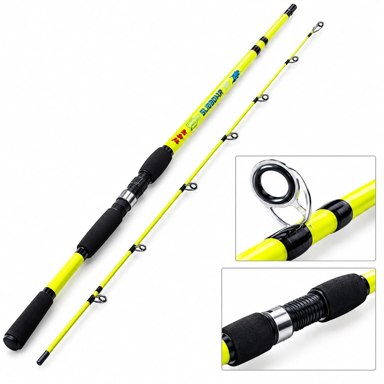 2 part Solid Fiber Fishing Rod 160 CM